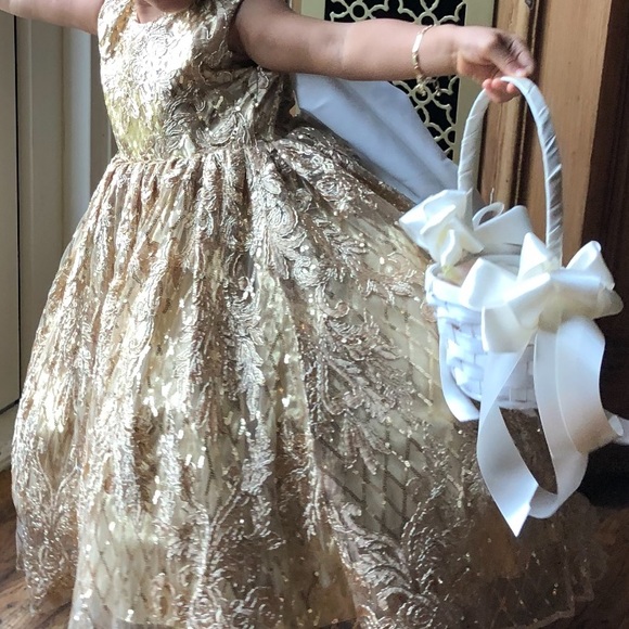 Flower girl,christening,bday gown size 24mths - Picture 6 of 8